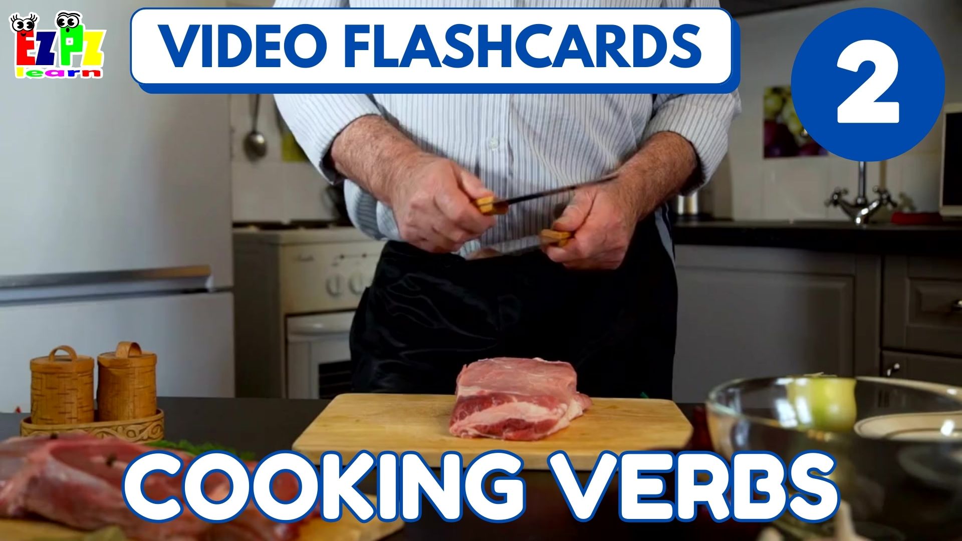 Cooking Verbs Video Flashcards Set 2